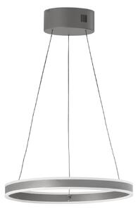 FISCHER & HONSEL LED κρεμαστή λάμπα Silvio, Ø 50 cm, γκρι άμμου, μέταλλο, CCT,, ρυθμιζόμενος, Γκρι, Σαλόνι / τραπεζαρία, Μέταλλο, σύγχρονο