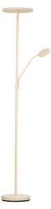 FISCHER & HONSEL Λάμπα δαπέδου LED Sorento, ύψος 182 cm, φως ανάγνωσης, χρώμα άμμου, ρυθμιζόμενος, Μπεζ, Σαλόνι / τραπεζαρία, Μέταλλο, σύγχρονο, Όρθιος προβολέας