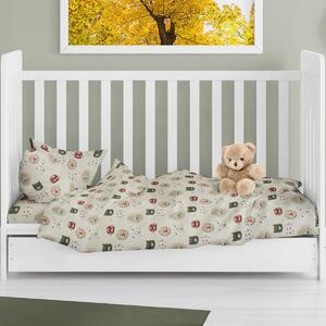 Παπλωματοθήκη Κούνιας (120x160) Dimcol Big Cats 27 Light Olive