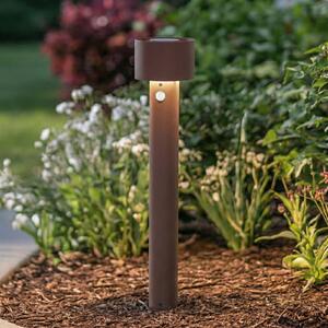 Arcchio Φωτιστικό διαδρόμου LED Milten, 65 cm, σκουριασμένο, IP65, με αισθητήρα, Καφέ / Σκουριάς, Αλουμίνιο, σύγχρονο
