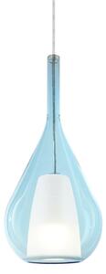 IDEAL LUX Ideal Lux Κρεμαστή λάμπα Kalique 3, μπλε, Ø 18 cm, πλαστικό, ρυθμιζόμενος, Μπλε, Σαλόνι / τραπεζαρία, Πλαστικό, σύγχρονο