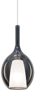 IDEAL LUX Ιδανική κρεμαστή λάμπα Ideal Lux Kalique 2, καπνιστό γκρι, Ø 18 cm, ρυθμιζόμενος, Γκρι, Σαλόνι / τραπεζαρία, Πλαστικό, σύγχρονο