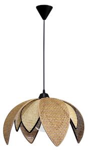 Φωτιστικό Οροφής Μονόφωτο Heronia HK/70 14-0323 Brown/Natural