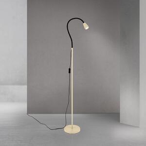 ORION Λάμπα δαπέδου Dotty, χακί, ύψος 145 cm, εύκαμπτος βραχίονας, GU10, Μπεζ, Σαλόνι / τραπεζαρία, Μέταλλο, σύγχρονο