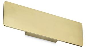 Ideallux Ideal Lux LED απλίκι τοίχου Zig Zap, πλάτος 29 cm, χρώμα ορείχαλκου, Χρυσό / Ορείχαλκου, Σαλόνι / τραπεζαρία, Αλουμίνιο, σύγχρονο