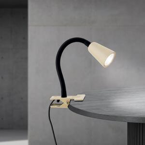 ORION Λάμπα με σφιγκτήρα Dotty, χακί, ύψος 33 cm, GU10, Μπεζ, Σαλόνι / τραπεζαρία, Μέταλλο, σύγχρονο