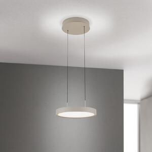 ORION LED κρεμαστό φωτιστικό Teide, χακί, μονόφωτο, μέταλλο, 2.700 K, ρυθμιζόμενος, Μπεζ, Σαλόνι / τραπεζαρία, Αλουμίνιο, σύγχρονο
