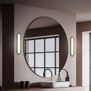 Briloner LED φωτιστικό τοίχου μπάνιου Pil, μαύρο, πλάτος 35 cm, πλαστικό, Μαύρο, Μπάνιο, Πλαστικό, σύγχρονο