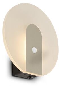 Briloner LED-Akku-Wandlampe Taro, ανοιχτό χρυσό χρώμα, Ø 15 cm, αισθητήρας, Χρυσό / Ορείχαλκου, Σαλόνι / τραπεζαρία, Πλαστικό, σύγχρονο