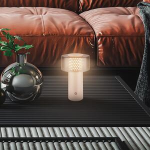 Briloner LED-Φωτιστικό με μπαταρία Brilo unplugged Gila, ανθρακί/μπεζ 21 cm, ρυθμιζόμενος, Μπεζ, Μέταλλο, σύγχρονο