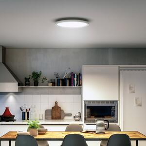 Philips Hue LED φωτιστικό οροφής White Ambiance Aurelle, Ø 40 cm, ρυθμιζόμενος, Λευκό, Σαλόνι / τραπεζαρία, Μέταλλο, σύγχρονο
