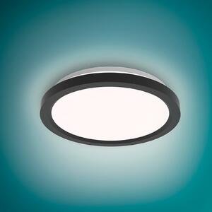 Philips LED φωτιστικό οροφής Aio RD μαύρο Ø 30 cm τηλεχειριστήριο, ρυθμιζόμενος, Μαύρο, Διάδρομος, Μέταλλο, σύγχρονο