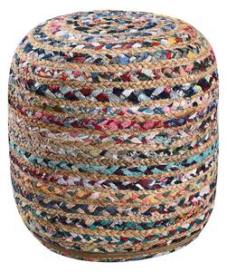 Πουφ (Φ40x40) Pol Rugs & Mats Jute Chindi