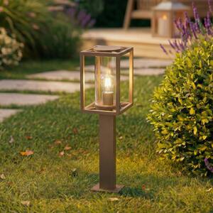 Lucande Φωτιστικό διαδρόμου Ferda, 60 cm, καφέ, IP44, ρυθμιζόμενος, Καφέ / Σκουριάς, Αλουμίνιο, σύγχρονο