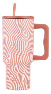 Κούπα Θερμός Με Λαβή & Καλαμάκι 900ml Estia Save The Aegean Tumbler Soft Ripple 01-32043