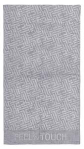 Πετσέτα Θαλάσσης (90x170) Feel & Touch Icon Titanium