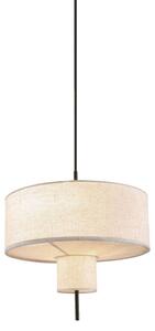 Φωτιστικό Οροφής Δίφωτο Aca Anafi MP240323 Black/Beige