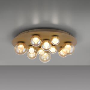 PURE LED οροφής Popup, μπρονζέ/κεχριμπάρι Ø 60 cm CCT, 11-φωτιστικά., ρυθμιζόμενος, Μπρούτζινο / Αντικέ ορείχαλκου, Σαλόνι / τραπεζαρία, Μέταλλο