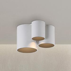 PURE LED φωτιστικό οροφής μπάνιου Point, λευκό, μήκος 18 cm, 3 φτερά., ρυθμιζόμενος, Λευκό, Μπάνιο, Μέταλλο, σύγχρονο