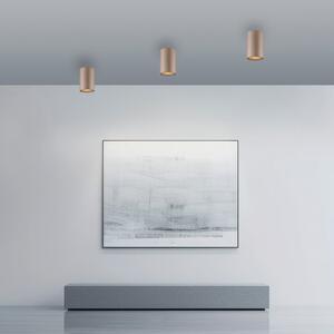 PURE LED φωτιστικό οροφής μπάνιου Point, χρώμα μπρονζέ, Ø 6 cm, IP44, ρυθμιζόμενος, Μπρούτζινο / Αντικέ ορείχαλκου, Μπάνιο, Μέταλλο, σύγχρονο