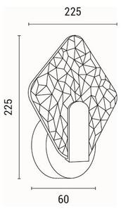 Απλίκα Τοίχου LED Eurolamp Volet 144-58016
