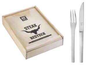 Σετ Μαχαιροπίρουνα Steak Zwilling - Ασημί - 12 τεμάχια