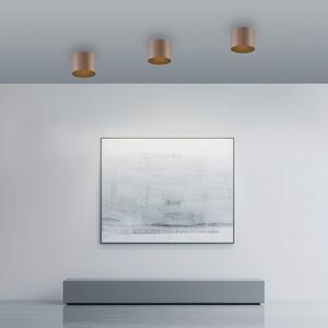 PURE LED φωτιστικό οροφής μπάνιου Point, χρώμα μπρονζέ, Ø 18 cm, IP44, ρυθμιζόμενος, Μπρούτζινο / Αντικέ ορείχαλκου, Μπάνιο, Μέταλλο, σύγχρονο