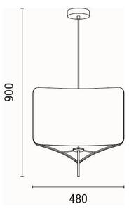 Φωτιστικό Οροφής Μονόφωτο Eurolamp Toscany 144-33064