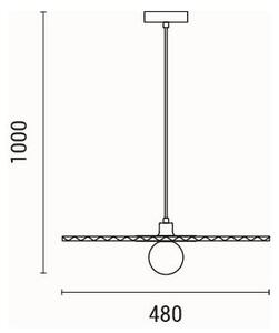 Φωτιστικό Οροφής Μονόφωτο Eurolamp Piruette 144-28511