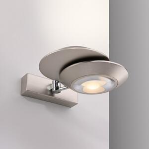 PURE LED απλίκα Oculis, ασημί 30 cm, σίδερο, 2 φτερά., ρυθμιζόμενος, Μεταλλικό, Σαλόνι / τραπεζαρία, Μέταλλο, σύγχρονο