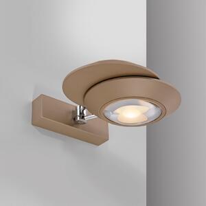 PURE LED απλίκα Oculis, χάλκινο χρώμα 30 cm, σίδερο, 2 φτερά., ρυθμιζόμενος, Μπρούτζινο / Αντικέ ορείχαλκου, Σαλόνι / τραπεζαρία, Μέταλλο, σύγχρονο
