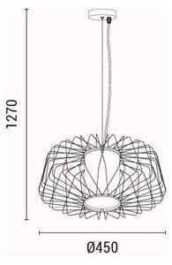 Φωτιστικό Οροφής Μονόφωτο Eurolamp Airy 144-46028