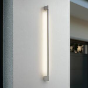 Lindby LED εξωτερικός φωτισμός τοίχου Neano, 120 cm, γκρι πέτρα, IP54, Γκρι, Αλουμίνιο, σύγχρονο