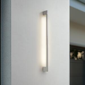 Lindby LED εξωτερικός φωτισμός τοίχου Neano, 90 cm, γκρι πέτρα, IP54, Γκρι, Αλουμίνιο, σύγχρονο
