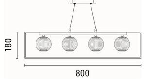 Φωτιστικό Οροφής Πολύφωτο LED Eurolamp Box 144-16110