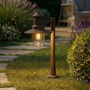 Lindby Φωτιστικό Eloretta, σκουριά, 60 cm, χάλυβας, IP44, E27, ρυθμιζόμενος, Καφέ / Σκουριάς, Μέταλλο, Εξοχική κατοικία / Ρουστίκ