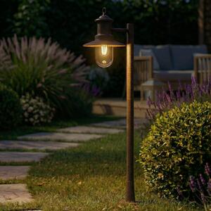 Lindby Φωτιστικό Eloretta, σκουριά, 110 cm, χάλυβας, IP44, E27, ρυθμιζόμενος, Καφέ / Σκουριάς, Μέταλλο, Εξοχική κατοικία / Ρουστίκ