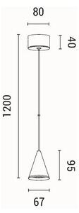 Φωτιστικό Οροφής Μονόφωτο LED Eurolamp Campanelle 144-16090