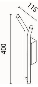 Απλίκα Τοίχου LED Eurolamp Cascade 144-16086