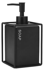 Dispenser Μπάνιου 450ml (8.5x8.5x18.5) Estia Cage Μαύρο 02-29999