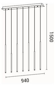 Φωτιστικό Οροφής Πολύφωτο LED Eurolamp Cascade 144-16083