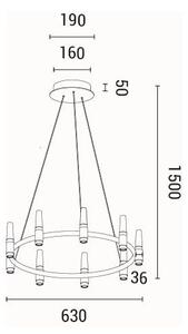 Φωτιστικό Οροφής Πολύφωτο LED Eurolamp Velas 144-17050