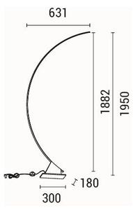 Φωτιστικό Δαπέδου LED Eurolamp Media Luna 144-16100