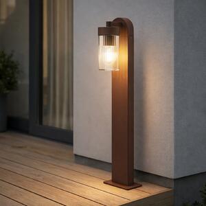 Lindby Φωτιστικό Kaliro, σκουριά, 60 cm, E27, IP54, Καφέ / Σκουριάς, Αλουμίνιο, σύγχρονο