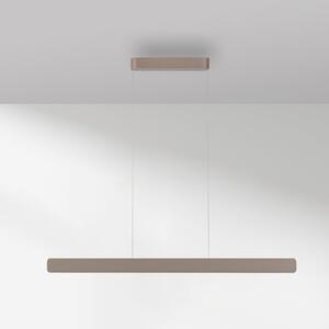 Paul Neuhaus LED κρεμαστό φωτιστικό Q-Stretto, μπρονζέ, 120cm, ρυθμιζόμενος, Μπρούτζινο / Αντικέ ορείχαλκου, Σαλόνι / τραπεζαρία, Μέταλλο, σύγχρονο