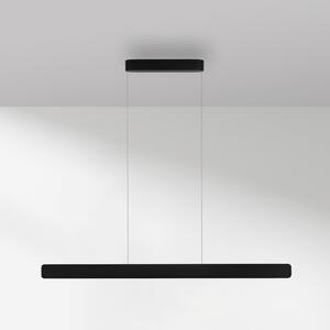 Paul Neuhaus LED κρεμαστό φωτιστικό Q-Stretto, μαύρο, 120cm, ρυθμιζόμενος, Μαύρο, Σαλόνι / τραπεζαρία, Μέταλλο, σύγχρονο