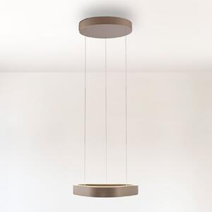 Paul Neuhaus LED κρεμαστό φωτιστικό Q-Stretto, μπρονζέ, 40,8cm, ρυθμιζόμενος, Μπρούτζινο / Αντικέ ορείχαλκου, Σαλόνι / τραπεζαρία, Μέταλλο, σύγχρονο