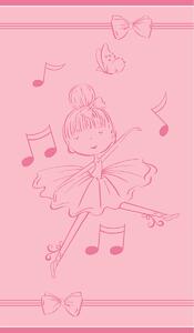 Παιδική Πετσέτα Θαλάσσης (70x120) Melinen Dancing Pink