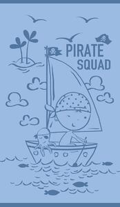 Παιδική Πετσέτα Θαλάσσης (70x120) Melinen Pirate Squad Blue