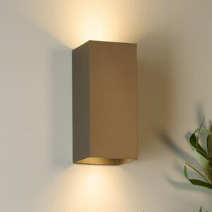 Searchlight Απλίκι London Square, καφέ, ύψος 15 cm, μέταλλο, 2 φτερά., ρυθμιζόμενος, Καφέ / Σκουριάς, Σαλόνι / τραπεζαρία, Αλουμίνιο, σύγχρονο